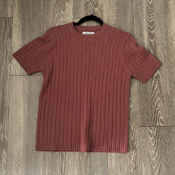 Vintage Tops - VINTAGE Short Sleeve Sweater